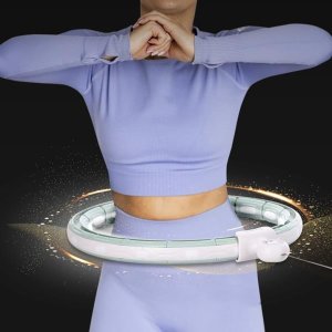 HMS ZESTAW HULA HOP MAGNETYCZNY GREEN HHM15 Z LICZNIKIEM + PAS WYSZCZUPLAJĄCY BR163 RED 7