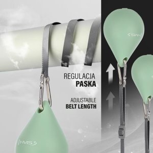 HMS ZESTAW HULA HOP MAGNETYCZNY GREEN HHM15 Z LICZNIKIEM + PAS WYSZCZUPLAJĄCY BR163 RED 9