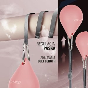 HMS ZESTAW HULA HOP MAGNETYCZNY PINK HHM15 Z LICZNIKIEM HMS + PAS WYSZCZUPLAJĄCY BR163 RED 9