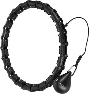 HMS ZESTAW HULA HOP HHW02 BLACK Z WYPUSTKAMI I OBCIĄŻNIKIEM HMS + PAS BR163 BLACK PLUS SIZE 15