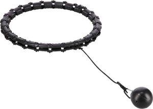 HMS ZESTAW HULA HOP HHW02 BLACK Z WYPUSTKAMI I OBCIĄŻNIKIEM HMS + PAS BR163 BLACK PLUS SIZE 16