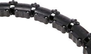 HMS ZESTAW HULA HOP HHW02 BLACK Z WYPUSTKAMI I OBCIĄŻNIKIEM HMS + PAS BR163 BLACK PLUS SIZE 9