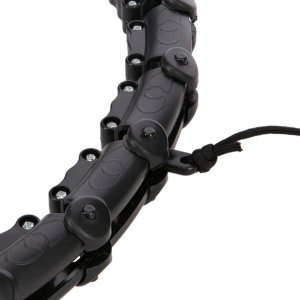 HMS ZESTAW HULA HOP HHW02 BLACK Z WYPUSTKAMI I OBCIĄŻNIKIEM HMS + PAS BR163 BLACK PLUS SIZE 10