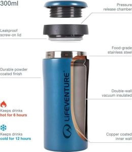 Lifeventure Thermal Mug, Metallic Cobalt 3