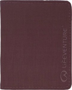Lifeventure RFID Wallet, Recycled, Plum 1