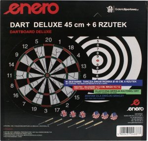 Enero DART OUTDOOR KARTONOWY 45CM I 6 RZUTEK ENERO 9