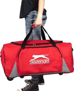 Slazenger TORBA SPORTOWA PODRÓŻNA Z KÓŁKAMI SLAZENGER CZERWONA 2