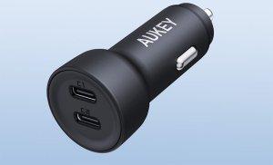 Ładowarka Aukey Ładowarka samochodowa Aukey CC-Y23, 2xUSB-C, 65W (czarna) 6