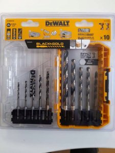 Wiertło Dewalt DEWALT WIERTŁO METAL HEX KPL.10szt. 3-10mm BLACK & GOLD 3