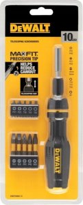 Dewalt DEWALT WKRĘTAK TELESKOPOWY Z BITAMI 10szt. 2