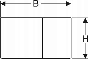 Przycisk spłukujący Geberit Przycisk uruchamiający Geberit Sigma70, przedni, czarna stal nierdzewna 3