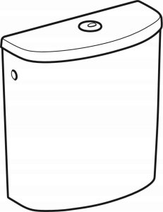 Geberit Geberit Selnova Spłuczka nasadzana, B36.5cm, H39cm, T16.5cm, spłukiwanie dwudzielne, przyłącze wody z boku [12] 4