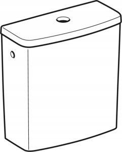 Geberit Geberit Selnova Square Spłuczka nasadzana, B36.5cm, H39.5cm, T16.5cm, spłukiwanie dwudzielne, przyłącze wody z boku, obracana, do WC Rimfree [12] 4