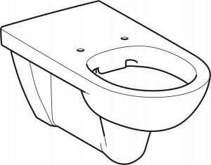 Miska WC Geberit Geberit Selnova Comfort Wisząca miska WC, lejowa, B35.5cm, H34cm, T70cm, długa, Rimfree (niepełnosprawni) [16] 2