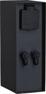Kinkiet Paulmann Zewnętrzna kolumna zasilająca RIO 2GN. 24V Plug & Shine + 2GN. 230V IP44 stal szlachetna antracyt 2