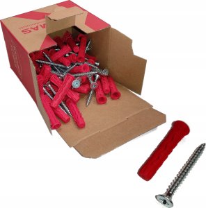 Klimas Kołek rozporowy Klimas Wkręt-met SFXP-08040050 8x40 5x50 uniwersalny gips/tynk opakowanie 100szt 20