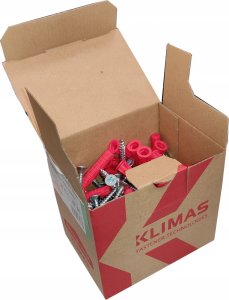 Klimas Kołek rozporowy Klimas Wkręt-met SFXP-08040050 8x40 5x50 uniwersalny gips/tynk opakowanie 100szt 23