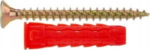 Klimas Kołek rozporowy Klimas Wkręt-met SFXP-08040050 8x40 5x50 uniwersalny gips/tynk opakowanie 100szt 32