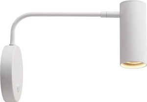 Kinkiet Zumaline Zuma Line Tubo 20034-WH-N kinkiet lampa ścienna tuba ruchomy giętki z włącznikiem do czytania 1x50W GU10 biały 1