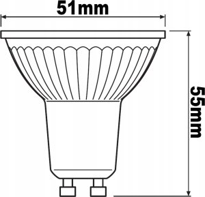 Osram 5x Żarówka LED 2,6W (35W) GU10 PAR16 36D 230lm 4000K 230V reflektor 36 stopni 4058075157965 4
