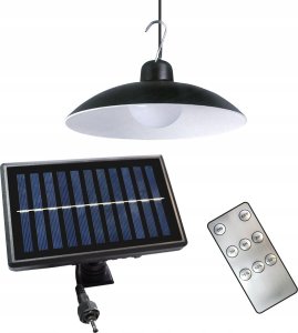 Lampa wisząca Eko-Light Milagro lampa wisząca solarna Saturn EKO9150 6W LED 80lm 4000K IP45 czarna 8
