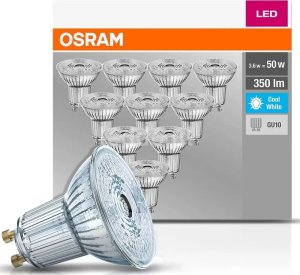 Ledvance 10x Żarówka LED Osram 4,3W (50W) GU10 PAR16 36D 350lm 4000K neutralna 230V reflektor 36 stopni 4058075036703 14