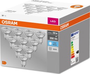 Ledvance 10x Żarówka LED Osram 4,3W (50W) GU10 PAR16 36D 350lm 4000K neutralna 230V reflektor 36 stopni 4058075036703 5