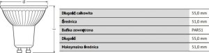 Ledvance 10x Żarówka LED Osram 4,3W (50W) GU10 PAR16 36D 350lm 4000K neutralna 230V reflektor 36 stopni 4058075036703 8