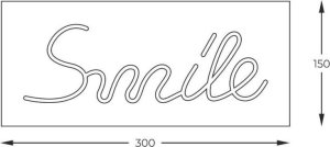 Lampa sufitowa Zumaline Zuma Line Neon FM-NLB46 neon ścienny 1x5W LED K 150 lm różowy 6