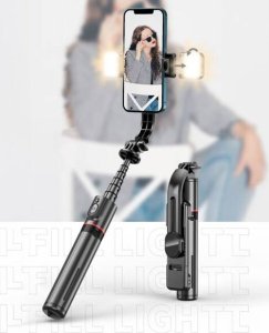 Selfie stick Tech-Protect TECH-PROTECT L05S BLUETOOTH SELFIE STICK TRIPOD & LED LIGHT BLACK 9