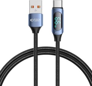 Kabel USB Tech-Protect USB-A - USB-C 1 m Niebieski (5906203690671) 1