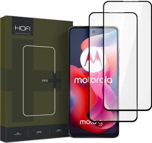 Hofi SZKŁO HARTOWANE HOFI GLASS PRO+ 2-PACK MOTOROLA MOTO G24 / G24 POWER / G04 / E14 BLACK 1