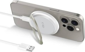 Ładowarka Tech-Protect TECH-PROTECT QI15W-A33 MAGNETIC MAGSAFE WIRELESS CHARGER WHITE 2