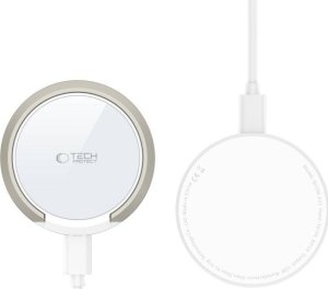 Ładowarka Tech-Protect TECH-PROTECT QI15W-A33 MAGNETIC MAGSAFE WIRELESS CHARGER WHITE 4