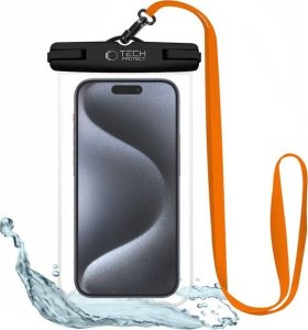 Tech-Protect TECH-PROTECT UWC7 UNIVERSAL WATERPROOF CASE 6.9 INCH BLACK/ORANGE 1