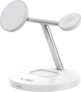 Ładowarka Tech-Protect TECH-PROTECT QI15W-A35 3IN1 MAGNETIC MAGSAFE WIRELESS CHARGER WHITE 4