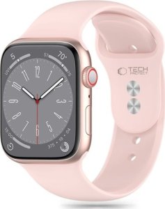 Tech-Protect TECH-PROTECT SILICONE APPLE WATCH 4 / 5 / 6 / 7 / 8 / 9 / SE (38 / 40 / 41 MM) LIGHT PINK 1