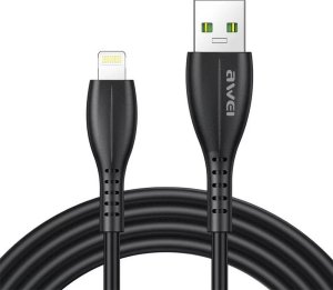 Kabel USB Awei USB-A - Lightning Czarny 1