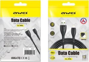 Kabel USB Awei USB-A - Lightning Czarny 3