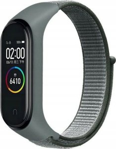 Beline Beline pasek Mi Band 7/6/5/4/3 NylonLoop szary/grey 1