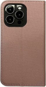 Etui Smart Magnet book Honor Magic5 Lite różowo złoty/rose gold 2