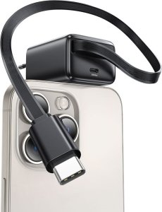 Ładowarka Usams USAMS Ład. siec. 1xUSB-C ze zwijanym kablem USB-C Retractable PD+QC 20W Gan Fast Charging biały/white YC Series CC233TC02 (US-CC233) 9