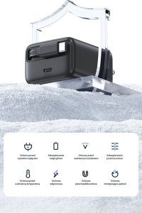 Ładowarka Usams USAMS Ład. siec. 1xUSB-C ze zwijanym kablem USB-C Retractable PD+QC 30W Gan Fast Charging biały/white YC Series CC241TC02 (US-CC241) 12