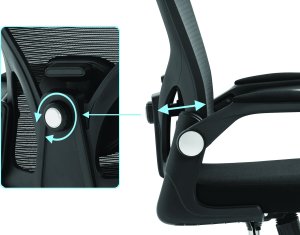 Krzesło biurowe Sandberg ErgoFusion Czarne 8