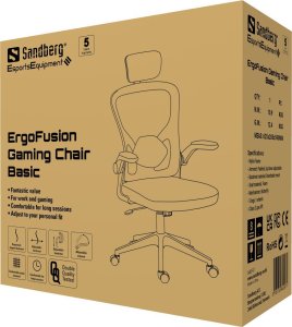 Krzesło biurowe Sandberg ErgoFusion Czarne 10