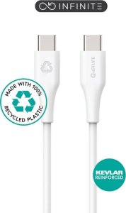 Kabel USB eStuff USB-C - USB-C 1 m Biały (INFINITE USB-C Cable 1m) 1