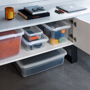 Basestore Pojemnik Z Pokrywą i Klipsami 14x19x9cm 1,5l Coal (2242) 3