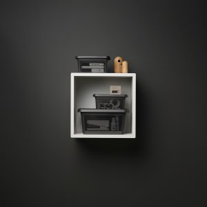 Basestore Pojemnik Z Pokrywą i Klipsami 14x19x9cm 1,5l Coal (2242) 4