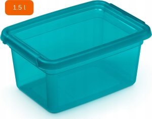 Basestore Pojemnik Z Pokrywą i Klipsami 14x19x9cm 1,5l Coal (2242) 9