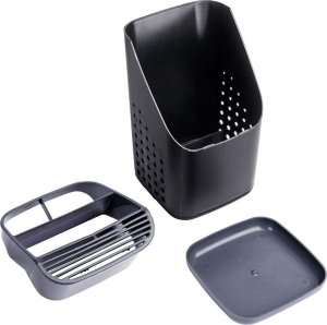 Vilde Ociekacz na sztućce, noże kuchenne, czarny (229074) 3